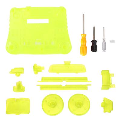 Game Console Replacement Case Retro ABS Sturdy Professional Replacement Shell for N64 Transparent