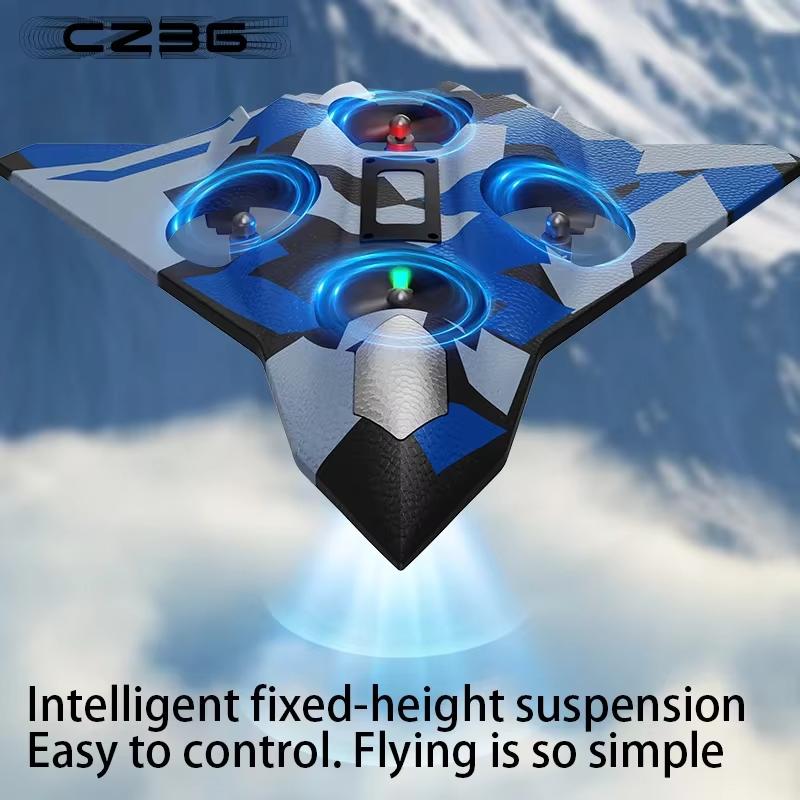 Multifunctional Aircraft Foam Stunt Glider Electric Fighter Remote Control Airplane Helicopter with Lights 2.4G Radio Fall Resistant Plane Toys Gifts