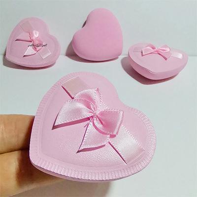 2/5Pcs Heart-Shaped Bow Cotton Candy Air Cushion Powder Puffs for Dry & Wet Use Makeup Sponge