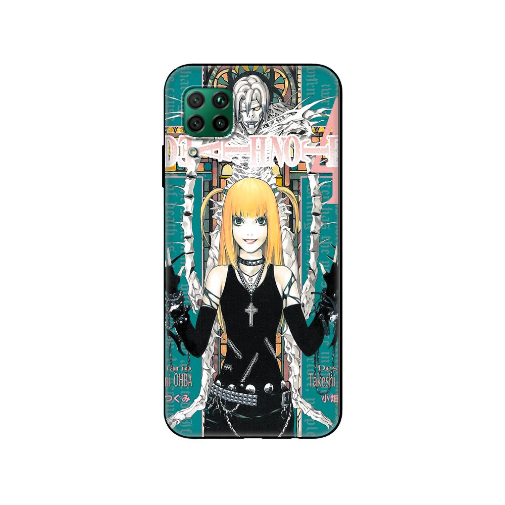 

Черный чехол из ТПУ для Huawei P30 Lite P30 Pro P40, чехол для Huawei P40 LITE EP Smart 2020, чехол с изображением японского аниме huawei P Smart 2020