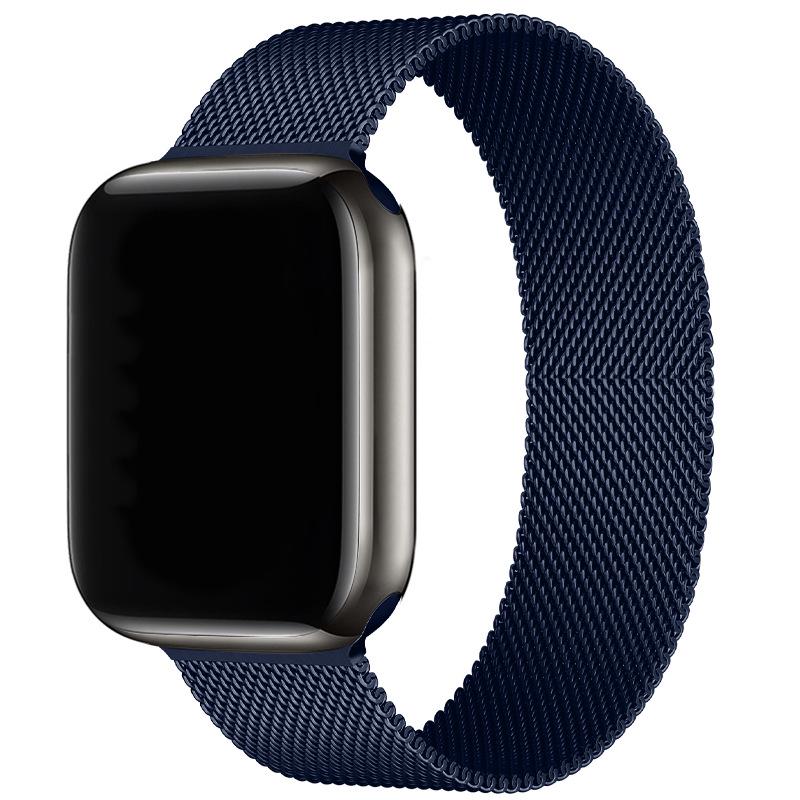 Compatibil cu Apple Watch S10 Brățară Magnetică din Oțel Milanese pentru iWatch 5-9 SE.