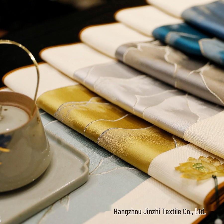 Modern Zen Chinese Tea Table Runner - Long Strip Dining Tablecloth