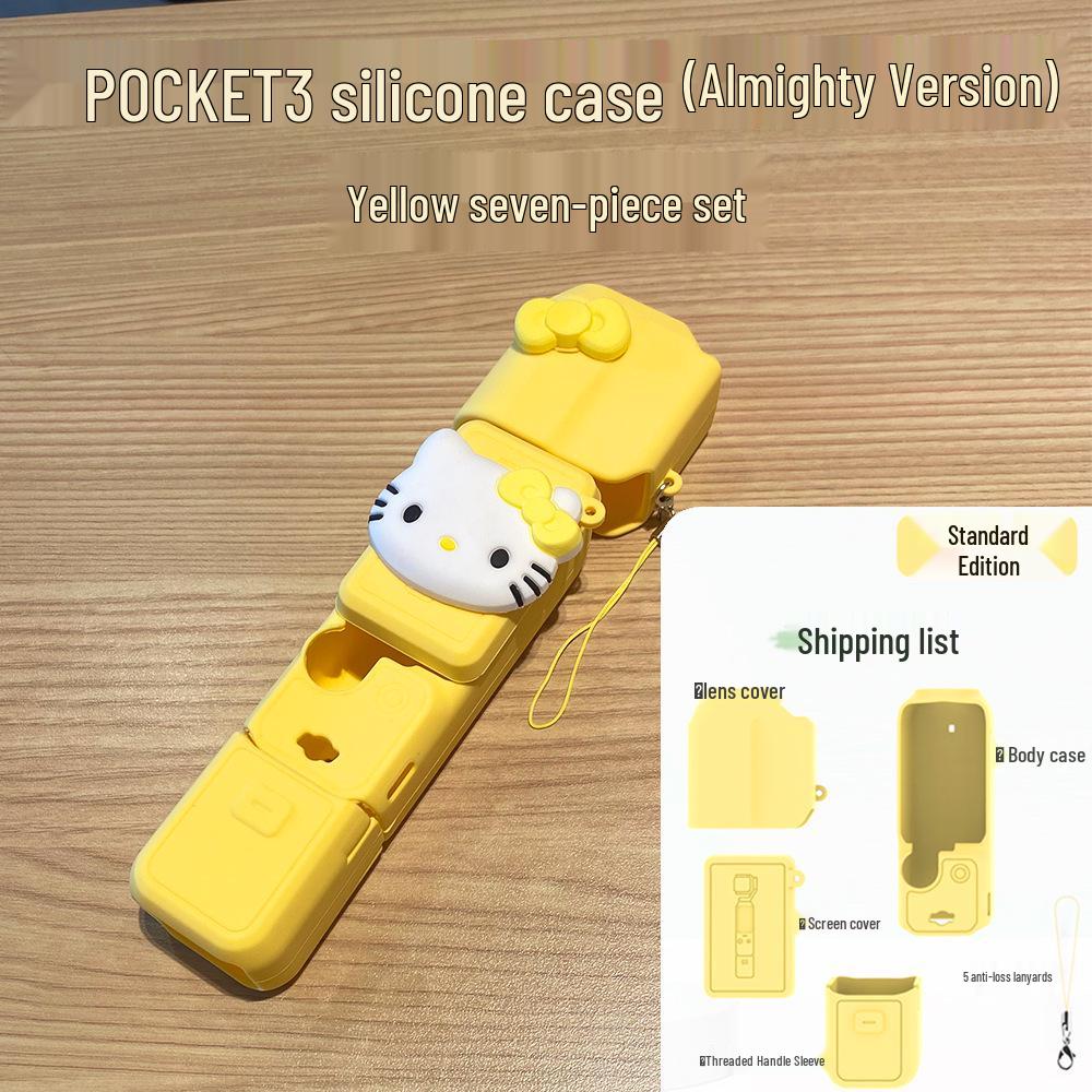 Cartoon DJI Pocket 3 Silicone Protective Case for Action Camera