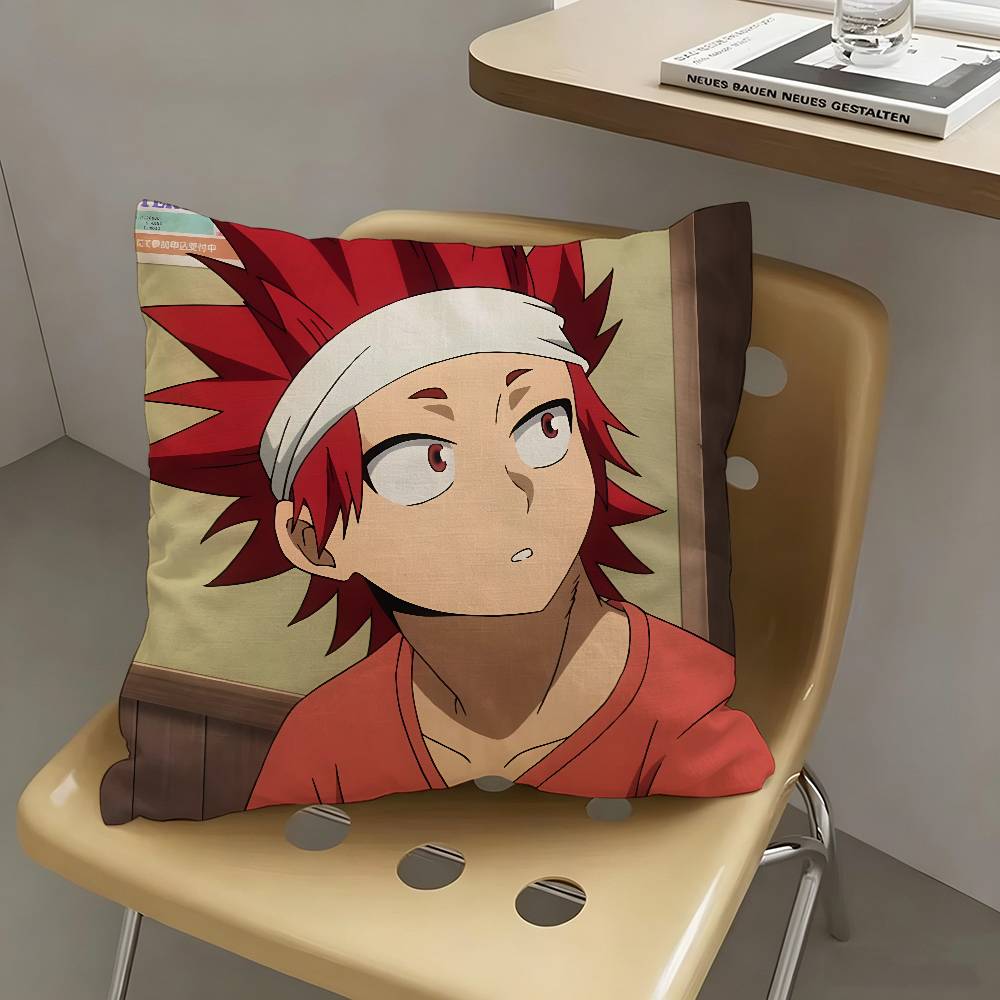 1pc Eijiro Kirishima My Hero Academia Pillow Case Fashion Square Pillowcase Bedroom Sofa Room Ins Decoration Leisure