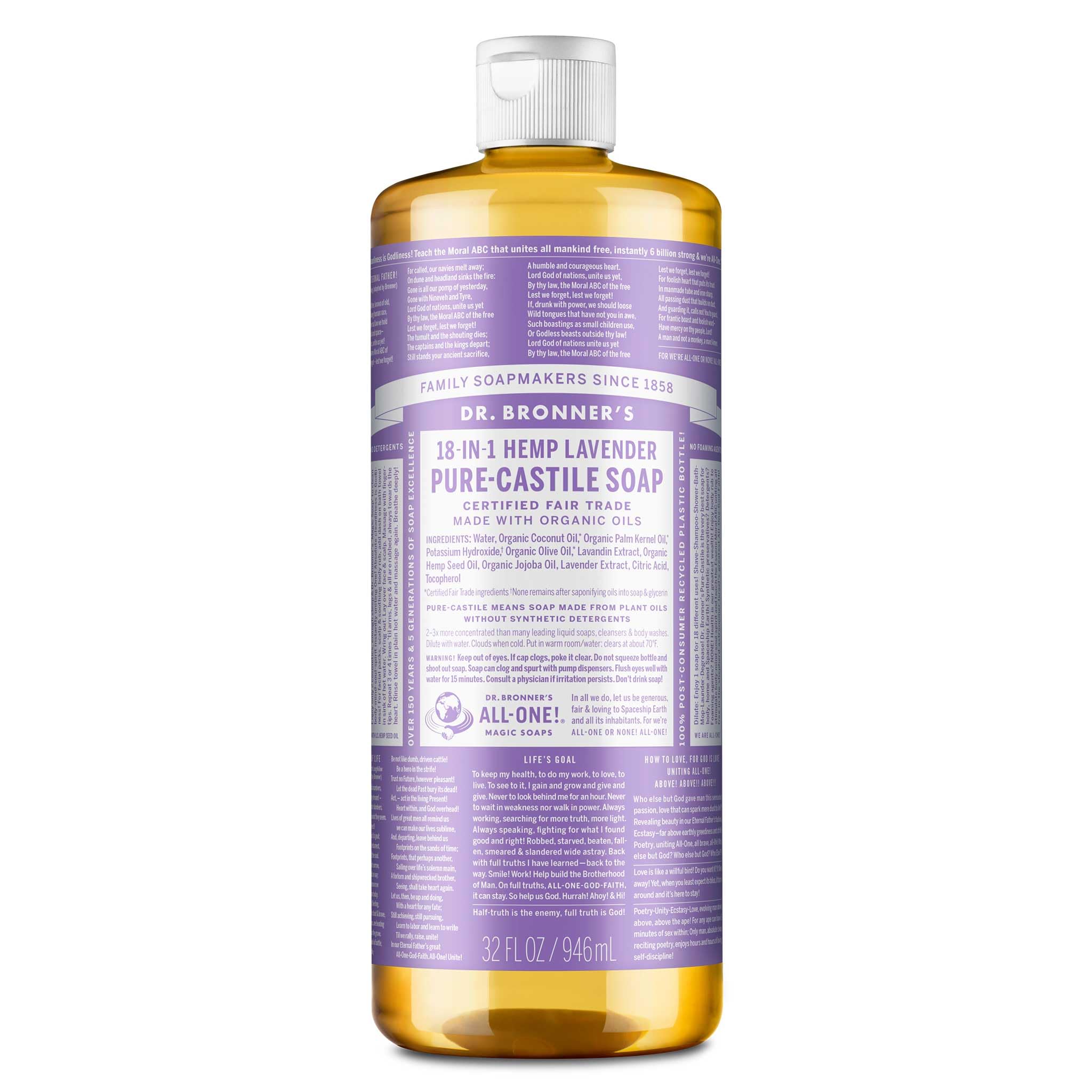 

Magic Soap Жидкое мыло Лаванда 946 мл Dr.Bronner s Dr.Bronner