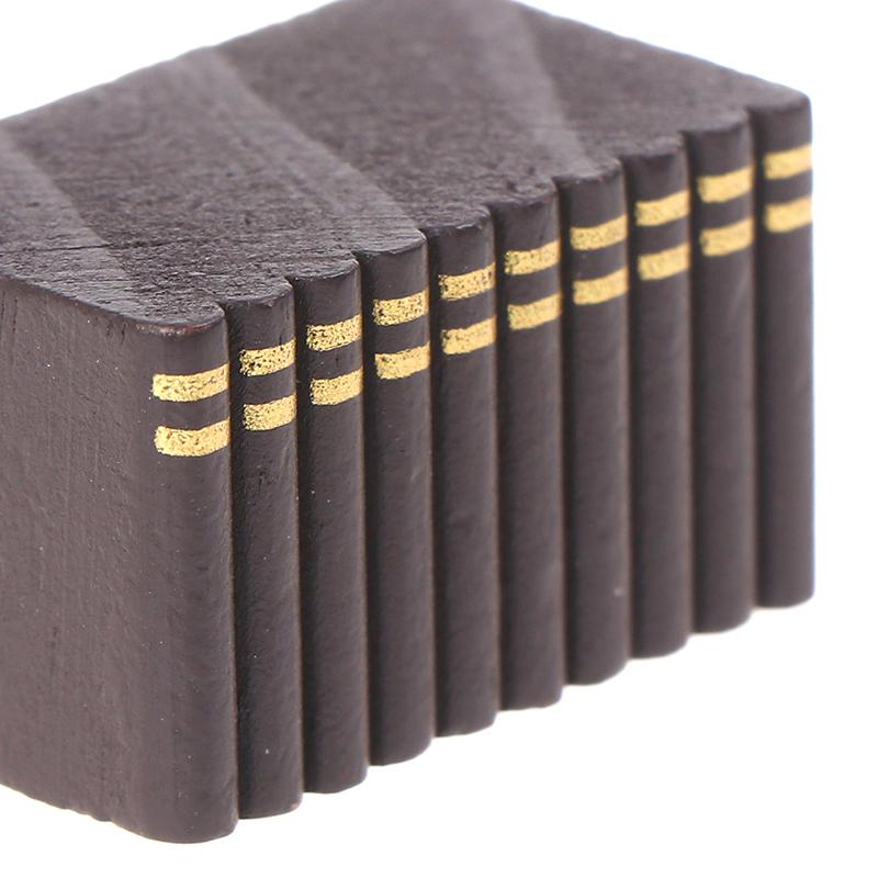 1:12 Dollhouse Miniature Wooden Book Model Accessories For Furniture Decor Toys
