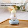 Jingdezhen Crystal Gourd Ceramic Tea Pet Ornament for Office or Car Decor