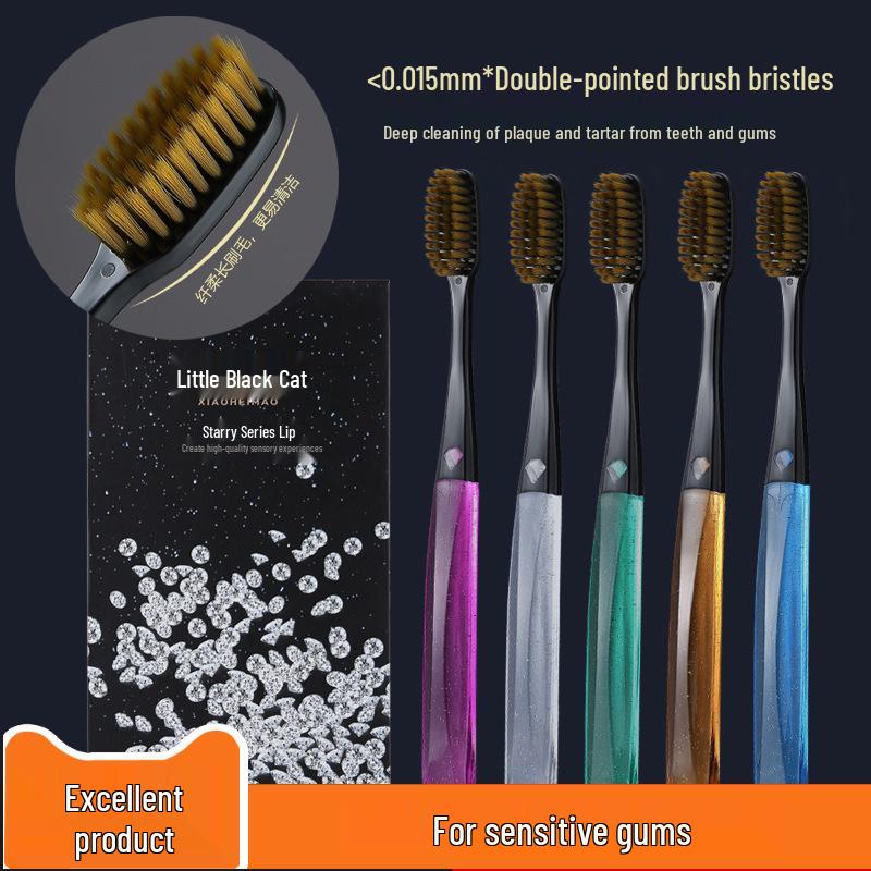 Deluxe Soft Bristle Toothbrush with Large Brush Head - High-Density Family Set