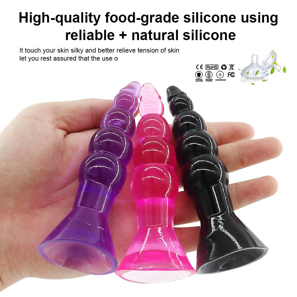 Hot Five-Piece Beads Butt Plug Couple Sexy Pull Beads Butt Plug Masturbation Device Anal Dilatation Device Adult Sex Product