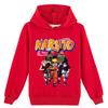 Japanese Anime Naruto Sweatshirt Casual Boys Girls Cotton Hoodies Cool Cartoon Hooded Sweatshirt Tops Kids Pullover Sportswear Tops