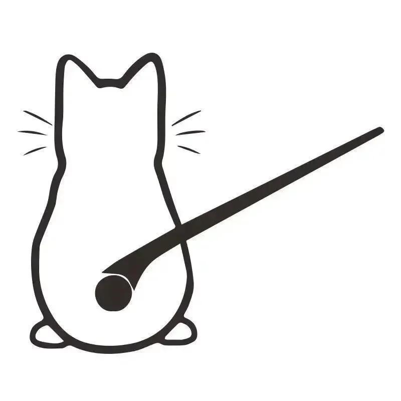 Cartoon Cute Cat Sticker Windshield Wiper Sticker Car Sticker Cars Rear Wiper Decal Car Accessories