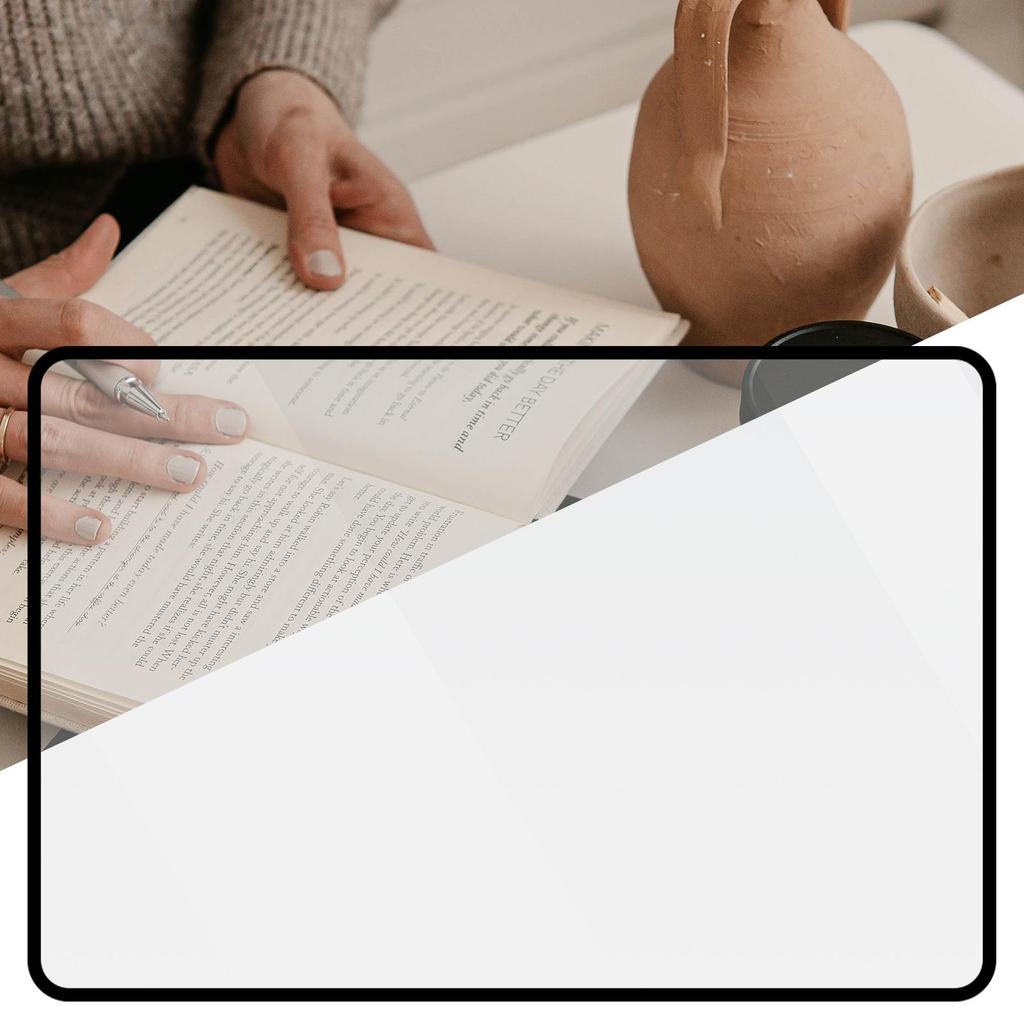 A5 Magnifying Glass Light Full Page Large Sheet Magnifier Magnifying Glass Book Page Magnification 3X Ultra-thin Magnifier Loupe