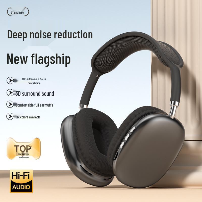 Cross-border P9 Bluetooth Over-Ear Headphones: Wireless, Sports-Ready, Ultra-Long Battery Life, Universal Fit with Card Slot.