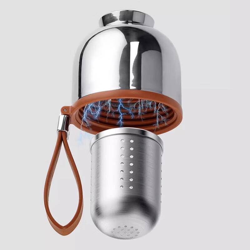Magnetic Tea Infuser Double-Layer Glass Mug