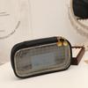 Large Capacity Plaid Printed Student Pencil Pouch Pen Bag Desktop Storage Bags Stationery Bag