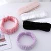 Regulowana Wysokoelastyczna Opaska do Włosów Koralowy Aksamit Opaska do Pielęgnacji Skóry Nowa Opaska do Mycia Twarzy Codzienna