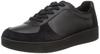 FitFlop Rally Panel All Size Cm Women's Leather/Suede Sneakers, Black, 23.0