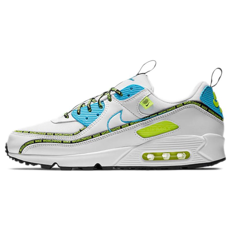 

Nike Кроссовки Air Max 90 Se Worldwide Pack Blue Fury Volt Повседневная обувь CZ6419-100 38.5