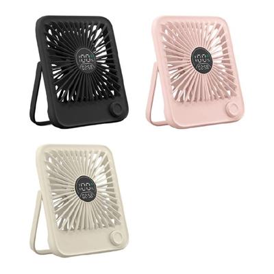 Lightweight Rechargeable Study Fan Adjustable Speed Space Saving Design Desktop Fan For Bookshelf Study
