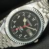 VINTAGE REFURBISHED CITIZEN AUTOMATIC 8200 JAPAN MENS BLACK DIAL WATCH A446829-1