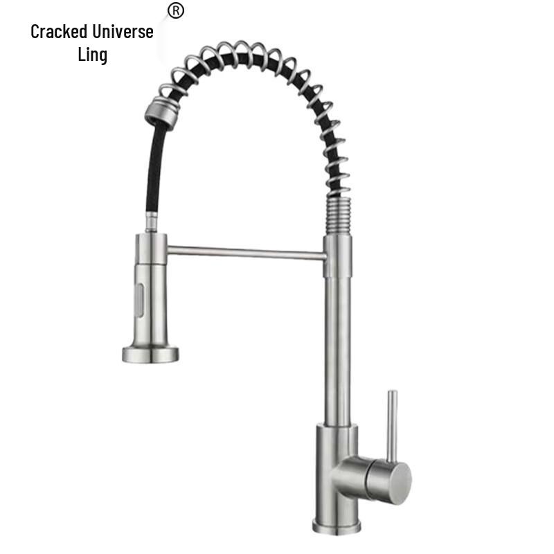 304 Stainless Steel Pull-Out Kitchen Faucet