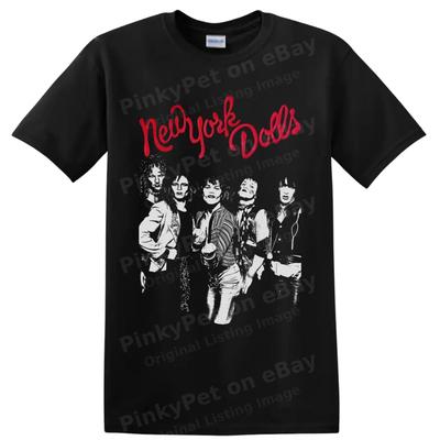 New York Dolls Punk Rock Band T-Shirt Vintage Musik Grafik T-Shirt Retro Fan Geschenk