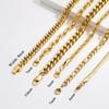 Gold Plated Brass Multi-layer Stackable Chain Women's Bracelet Set
