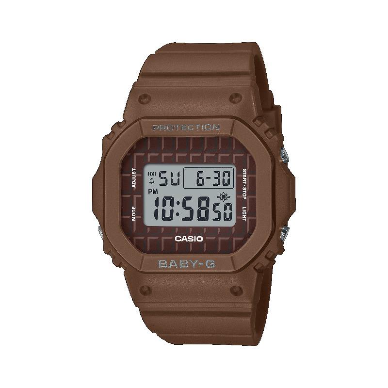 

Casio Baby-G Women s Resin 100M Water Resistant Shock Resistant Alarm Quartz Watch BGD-565USW-5 коричневый