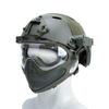 Tactical Helmet   Mask   Goggle Sets Outdoor Airsoft Paintball Helmet with Goggles FAST PJ Helmets CS Game Full Face Protection