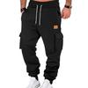 Herren Freizeit Cargo Jogginghose mit elastischen Bündchen und Kordelzug, Taktische Jogginghose