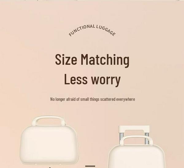 Women's High-Value Sturdy 20/24-Inch Mother-Child Trolley Case with Combination Lock for Travel