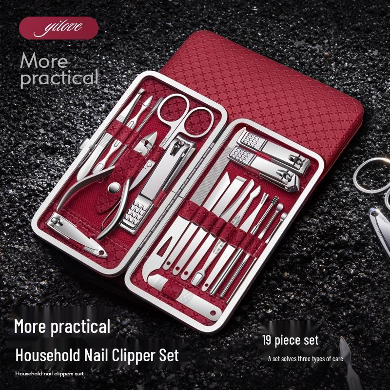 

Stainless Steel Nail Clipper Set with Manicure Scissors & Pedicure Tools