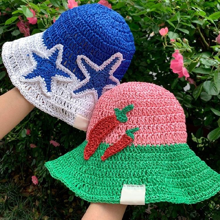 Female Travel Fisherman Hat Sun Hat Party Straw Hat Girl Photography Bucket Hat