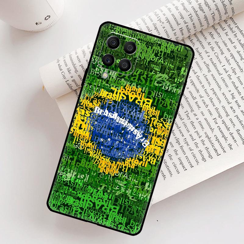 Brazil Brazilian Flag Case For Samsung Galaxy M52 M06 M16 M36 M56 M33 M15 M55 M31 M13 M12 M14 M53 M32 M35 M34 M54