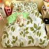 New Design Tropical Leaves Printed Duvet Cover Bedding Sets with Pillow Case Luxury Polyester Bedspread Queen/King Size Gift