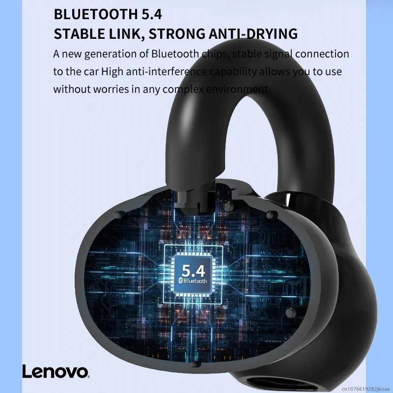 Lenovo EA330 Open Earphones HiFi Stereo HD Mic Call Earbuds Wireless Bluetooth Headphones Sports Gaming Ear Clip Headset 300mAh
