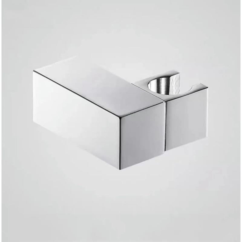 360° Rotating Soild Brass Handheld Shower Spray Head Holder Bracket Wall Mount for Bathroom Hand Sprayer Wand Poilsh Chrome