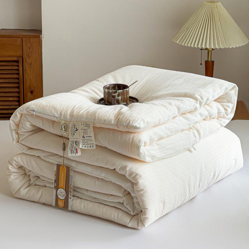 New Baby Grade A 100% Cotton Soy Fiber Quilt for All Seasons – Pure Cotton, Thick, and Warm, Ideal for Spring, Autumn, and Winter