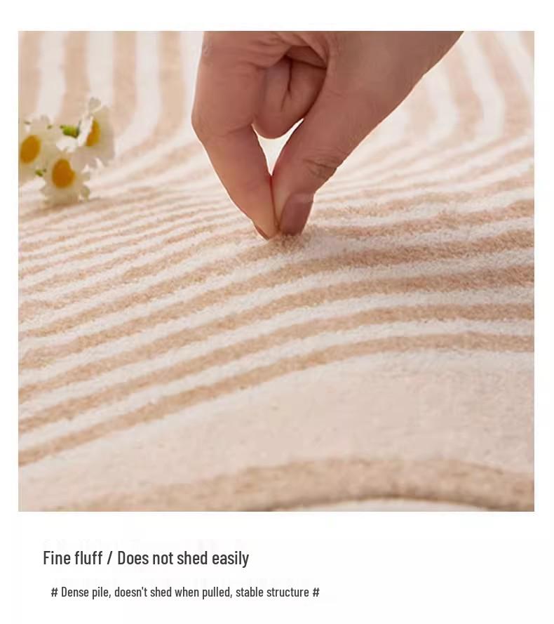 Temu Faux Cashmere Cat Bathroom Mat: Absorbent, Non-slip, Easy Care