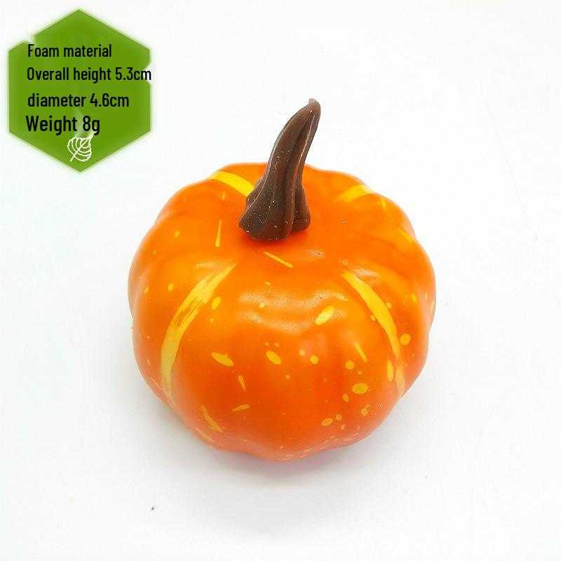 Colorful 5cm Foam Pumpkin Prop - Christmas Gift & Decor