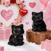 Cats Decors Crystal Cats Figurines Cats Lover Gift Lucky Cats Statue Loss of Cats Sympathy Gift Desktop Decorations