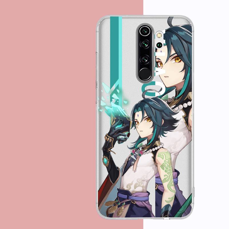 Anime Genshin Impact Cyno Zhongli Handyhülle für Samsung A51 A52 A71 A12 für Redmi 7 9 9A für Huawei Honor8X 10i Klare Hülle