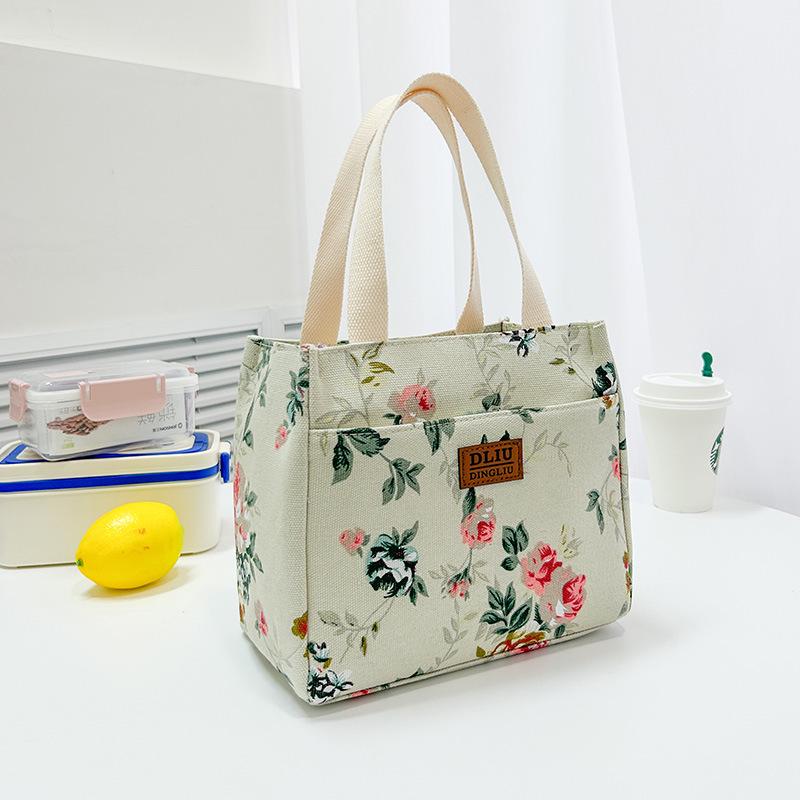 Stylish Large Capacity Aluminum Foil Bento Lunch Bag for Women