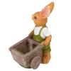 Cartoon Rabbit Flowers Pots Rabbit Resin Figurines Small Animal Decorative Plant Pot Container for
