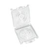 Loose Watch Face Storage Box Clear Plastic Hinged Case with Inner Support for Sorting and Transfer Repair Work Daily