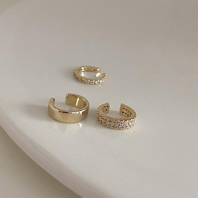 Delicate zircon cercei clip drăguț femei cataramă ureche manșetă fără piercing fals