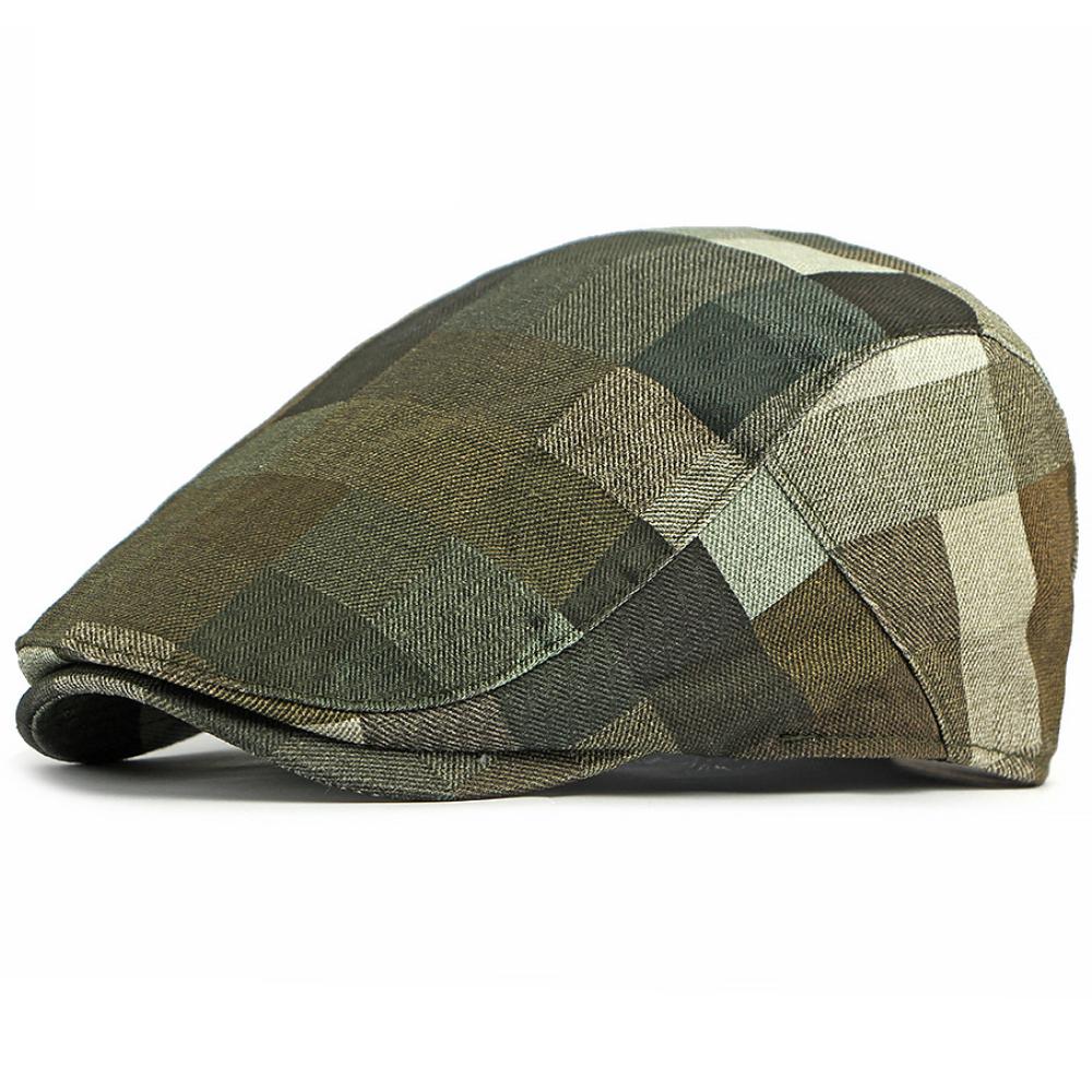 HT5062 Berets 2026 Spring Autumn Caps for Men Women Artist Painter Beret Hat Male Female Ivy Flat Cap Adjustable Plaid Beret Cap
