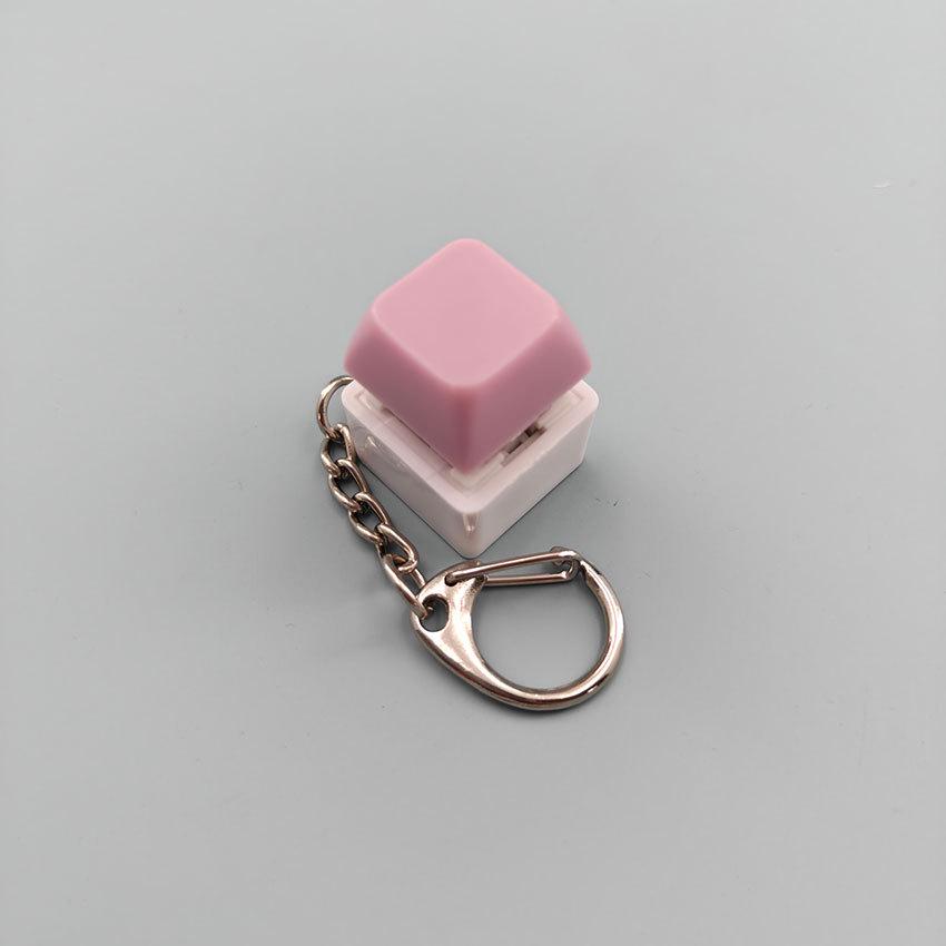 Creative Novelty Stress Relief Button Keychain Toy