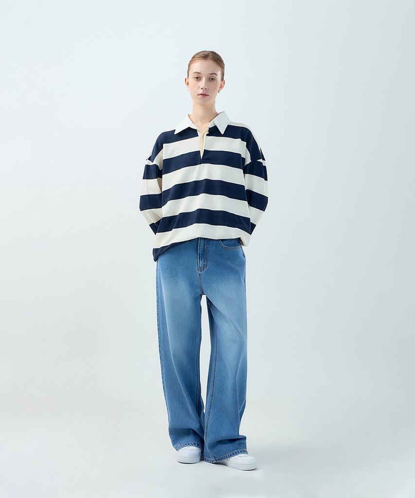 Potipo Two-Way Snap Wide Denim