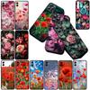 Hülle für Samsung Galaxy S10 S8 S9 Plus A33 A34 A31 70 A71 A72 Note 20 9 8 S10E Gehäuse Handyhülle Mohnblüte Blüte Rose